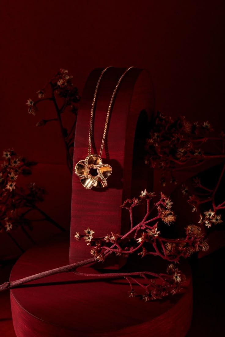 Diamond earrings on a velvet cloth