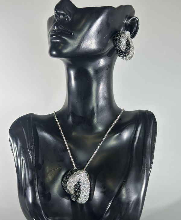 Zirconia Earrings and Pendant Set