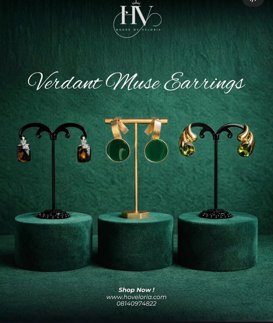 Verdant muse earrings