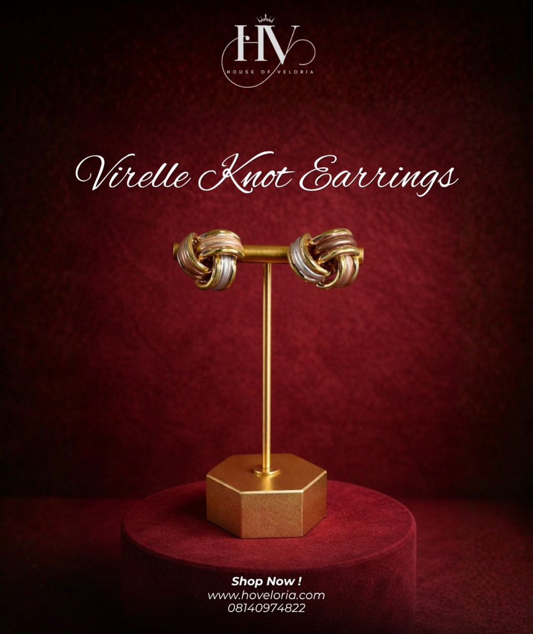 Virelle knot earrings